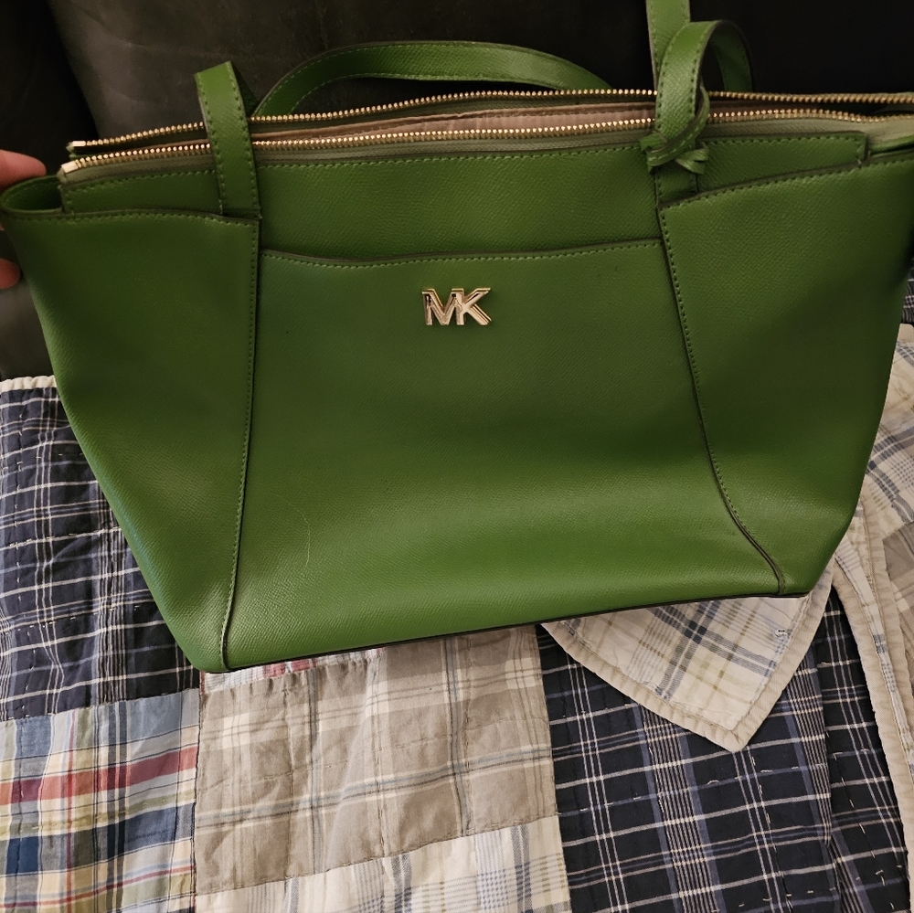 Michael Kors Vibrant Green Tote Bag